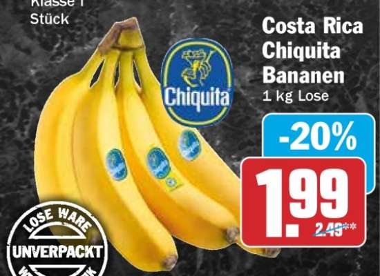 Costa Rica Chiquita Bananen