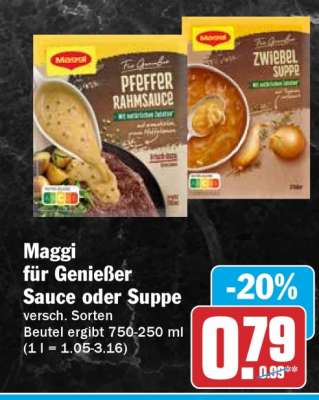 Maggi Für Genießer Sauce oder Suppe