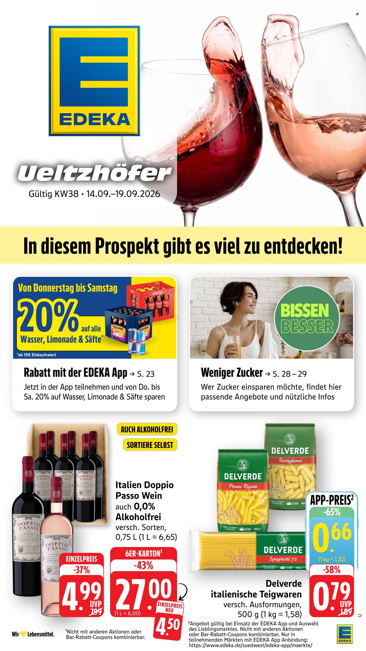 Edeka Prospekte  - 14.09.2026 - 19.09.2026. Seite 1