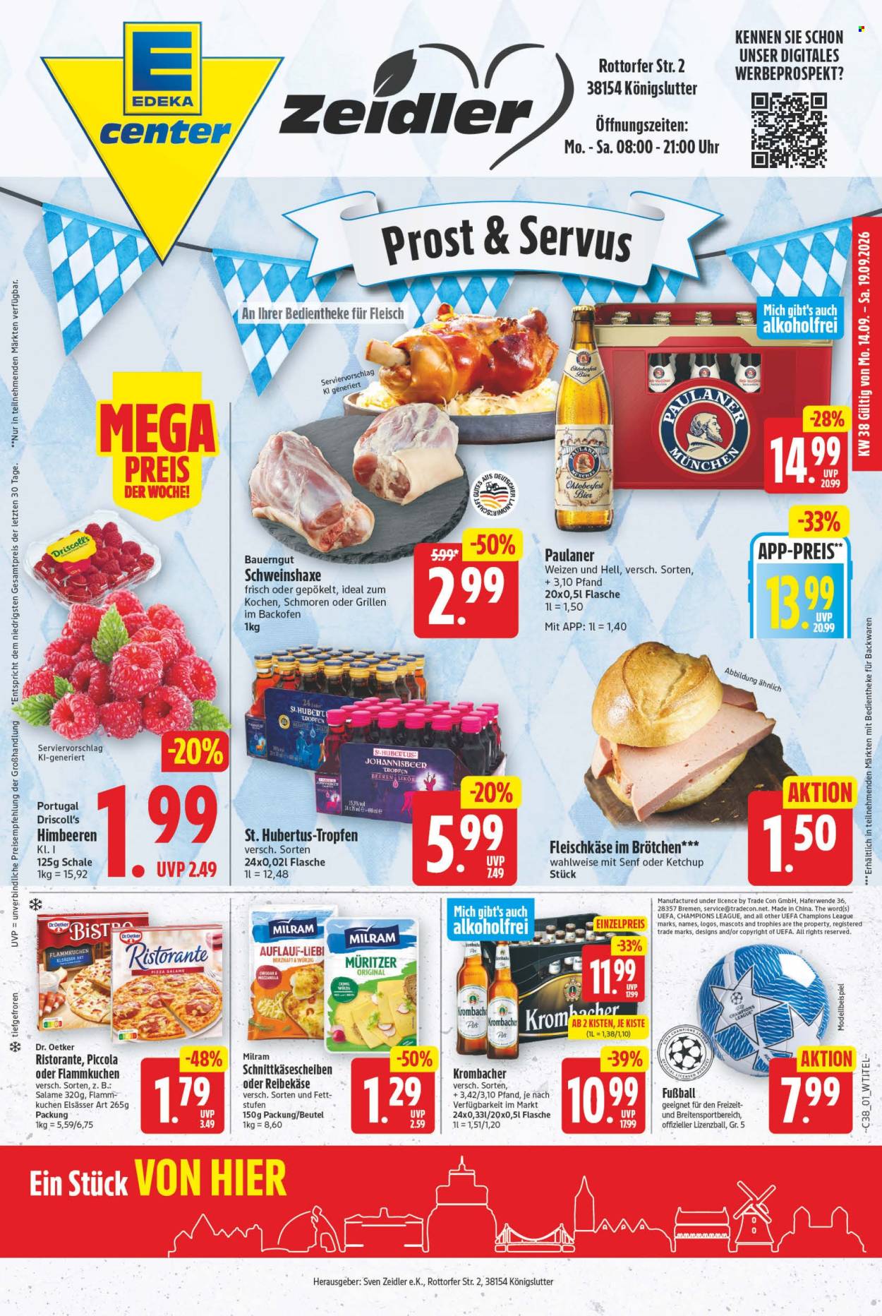 E center Prospekte  - 14.09.2026 - 19.09.2026. Seite 1