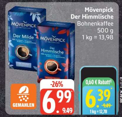 Mövenpick Der Himmlische Bohnenkaffee
