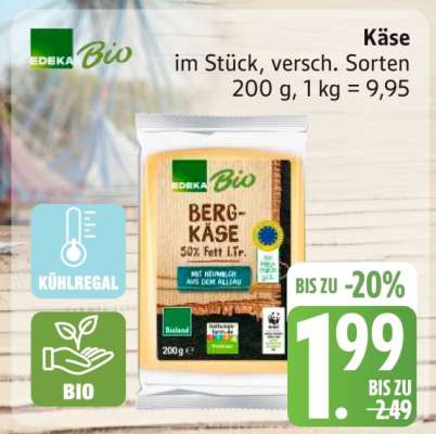 EDEKA Bio Bergkäse