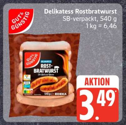 Delikatess Rostbratwurst*