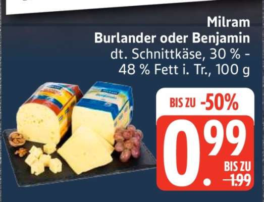 Milram Burlander oder Benjamin