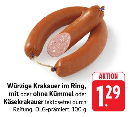 Würzige Krakauer im Ring