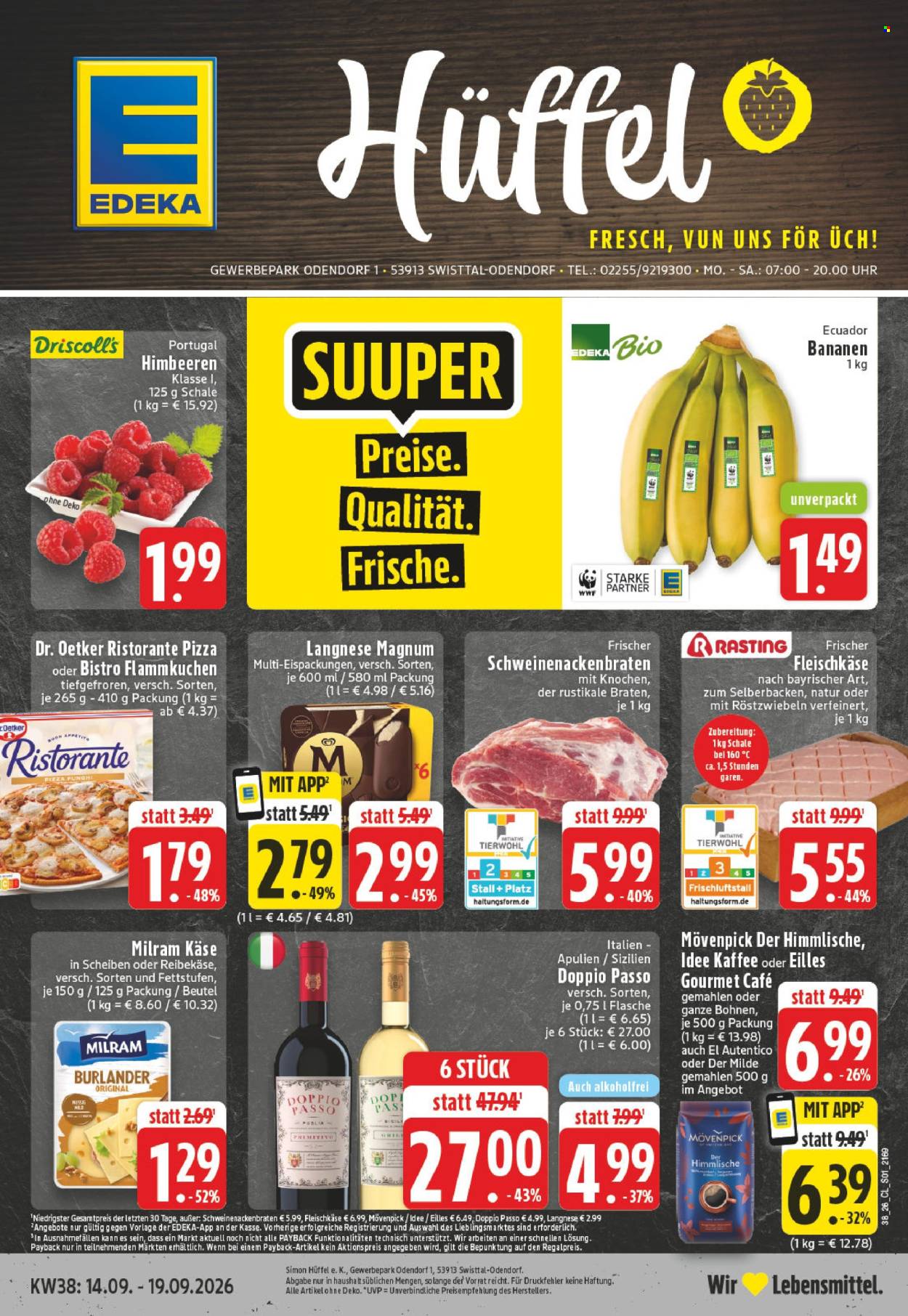 Edeka Prospekte  - 14.09.2026 - 19.09.2026. Seite 1