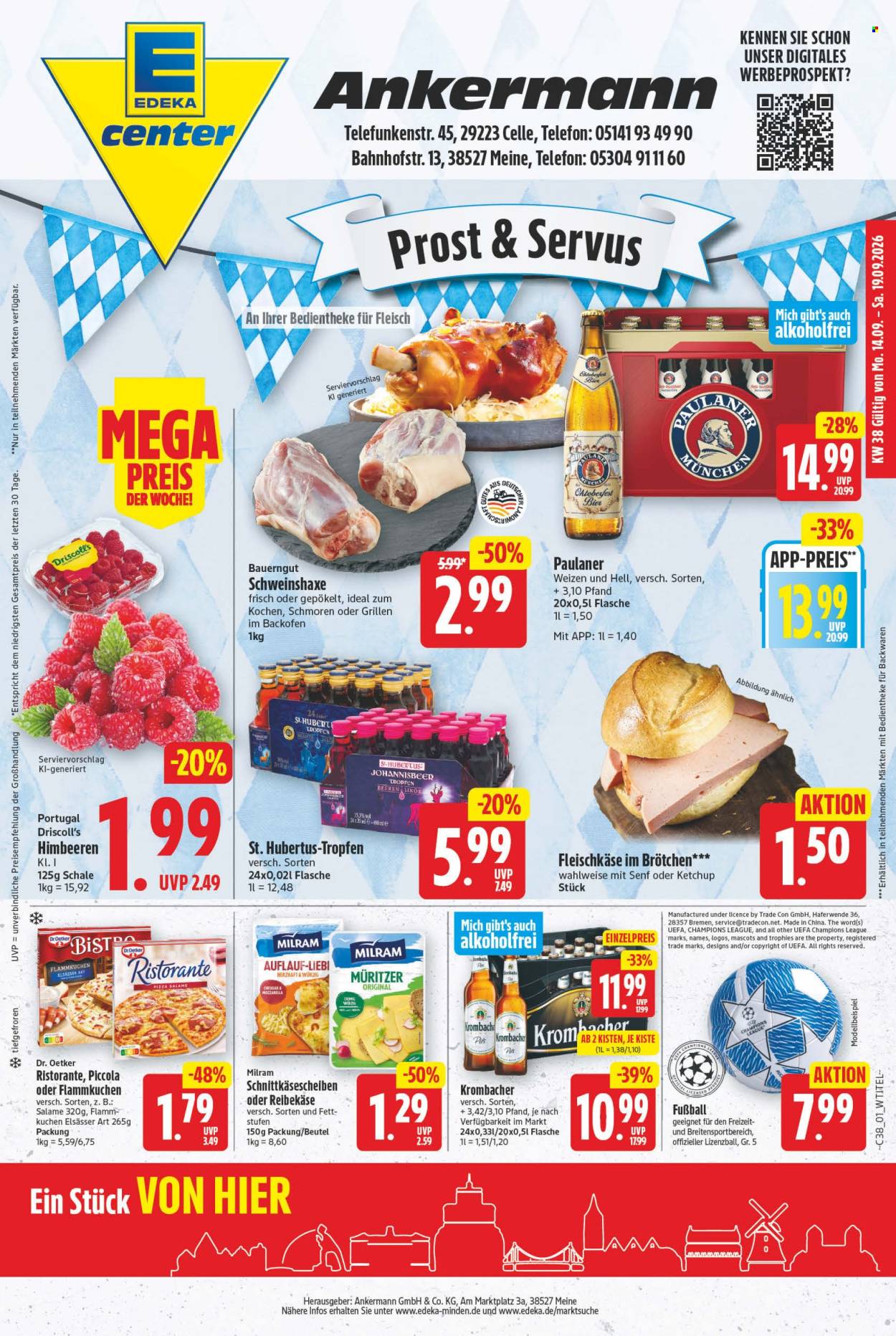 E center Prospekte  - 14.09.2026 - 19.09.2026. Seite 1