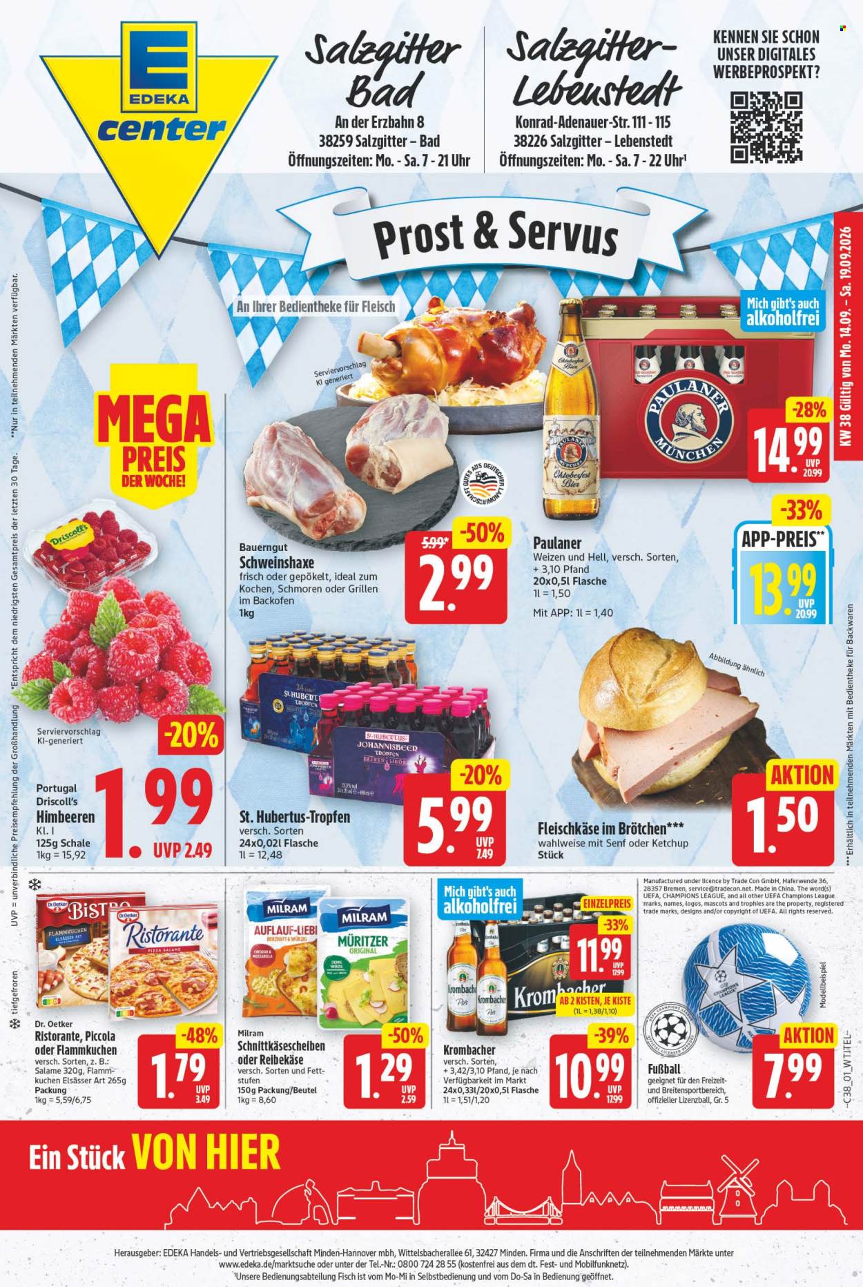 E center Prospekte  - 14.09.2026 - 19.09.2026. Seite 1