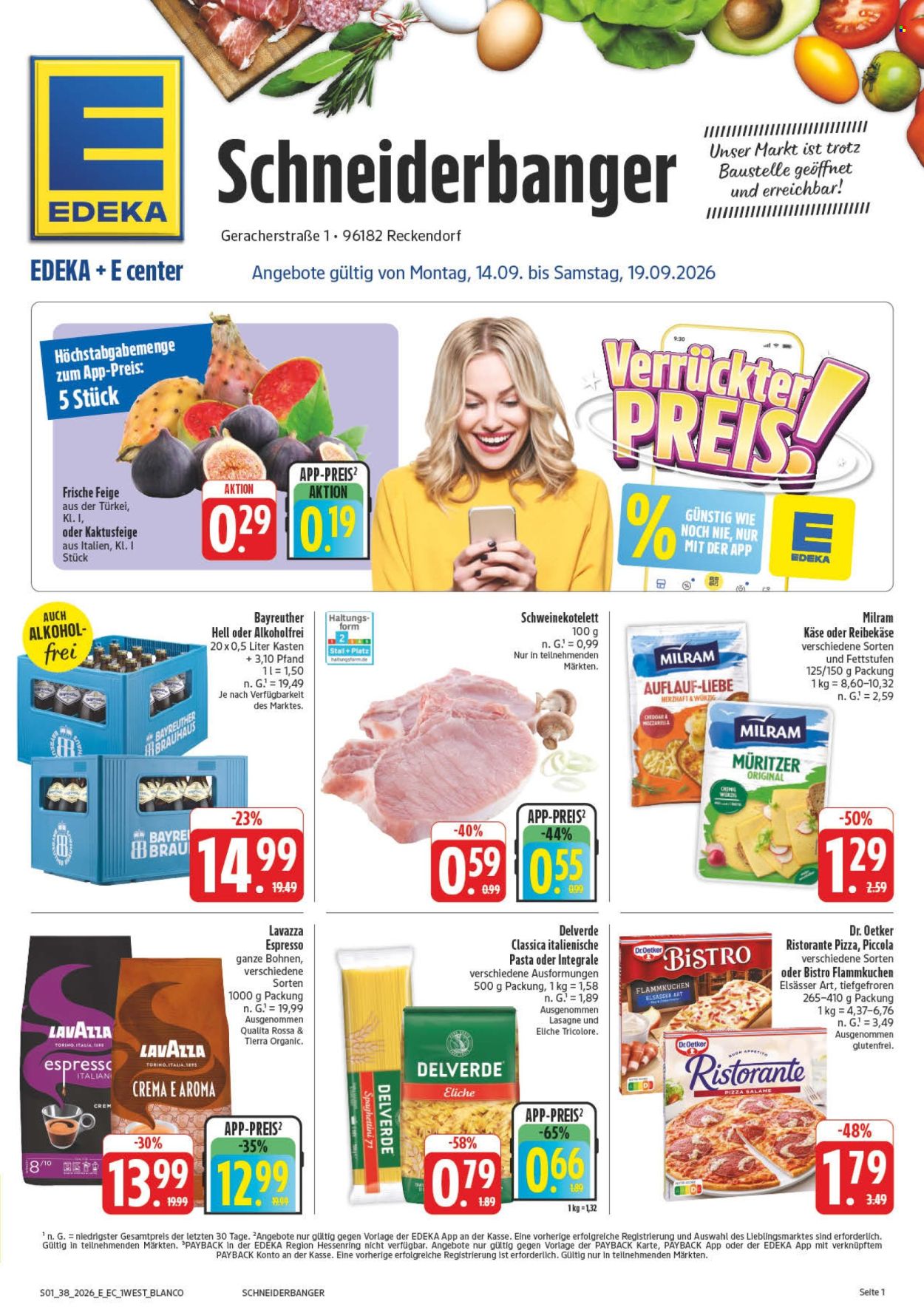 Edeka Prospekte  - 14.09.2026 - 19.09.2026. Seite 1