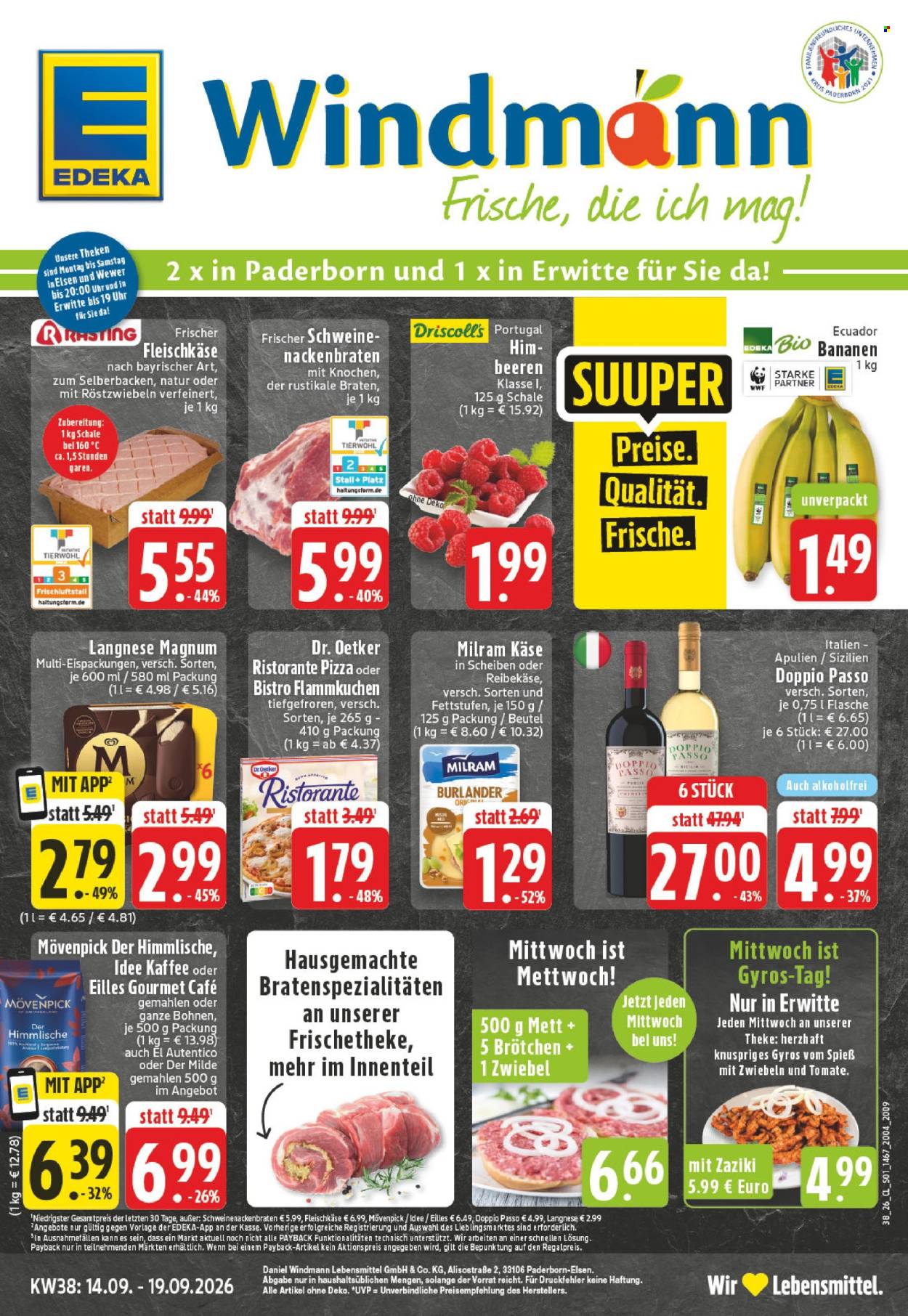 Edeka Prospekte  - 14.09.2026 - 19.09.2026. Seite 1