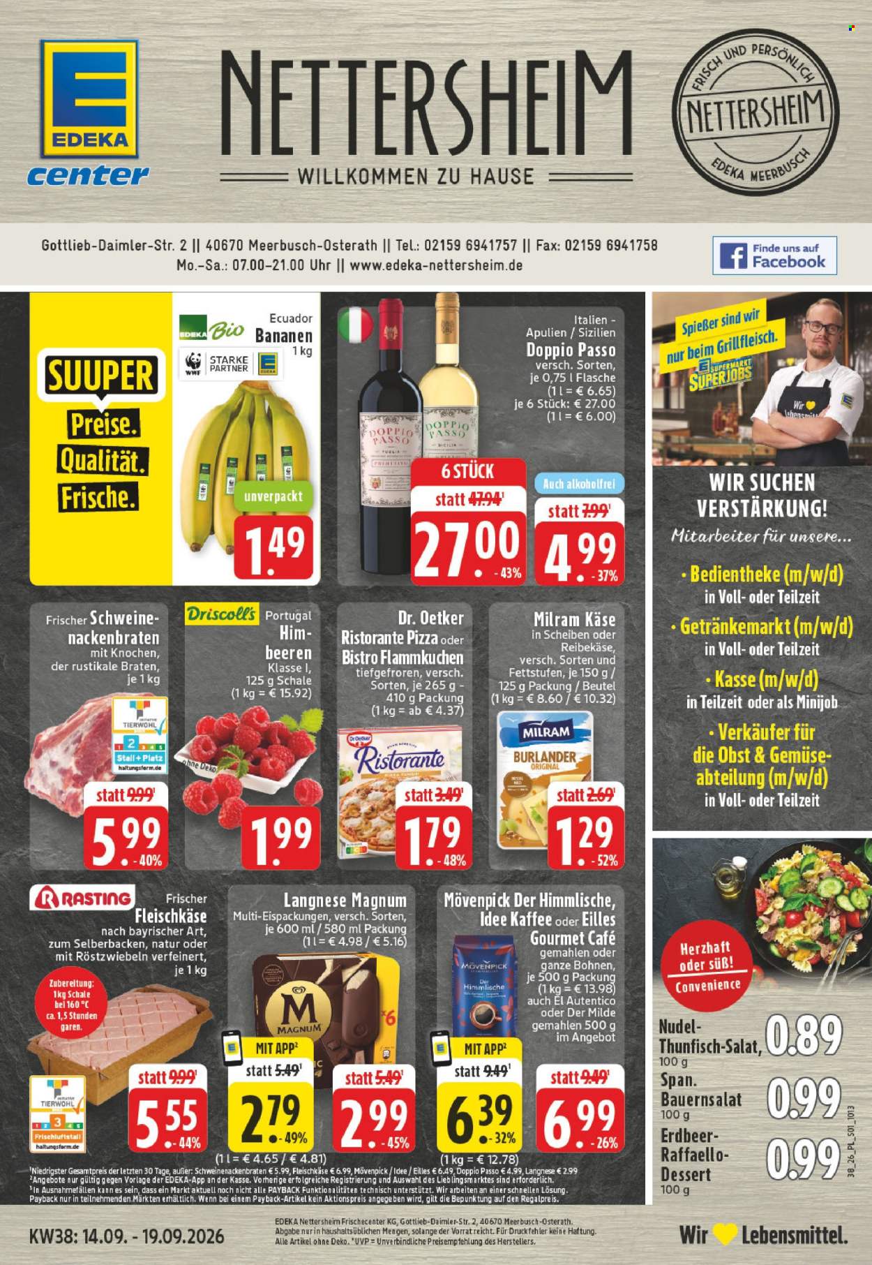 E center Prospekte  - 14.09.2026 - 19.09.2026. Seite 1