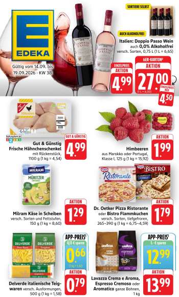 Prospekte Edeka - 14.09.2026 - 19.09.2026.