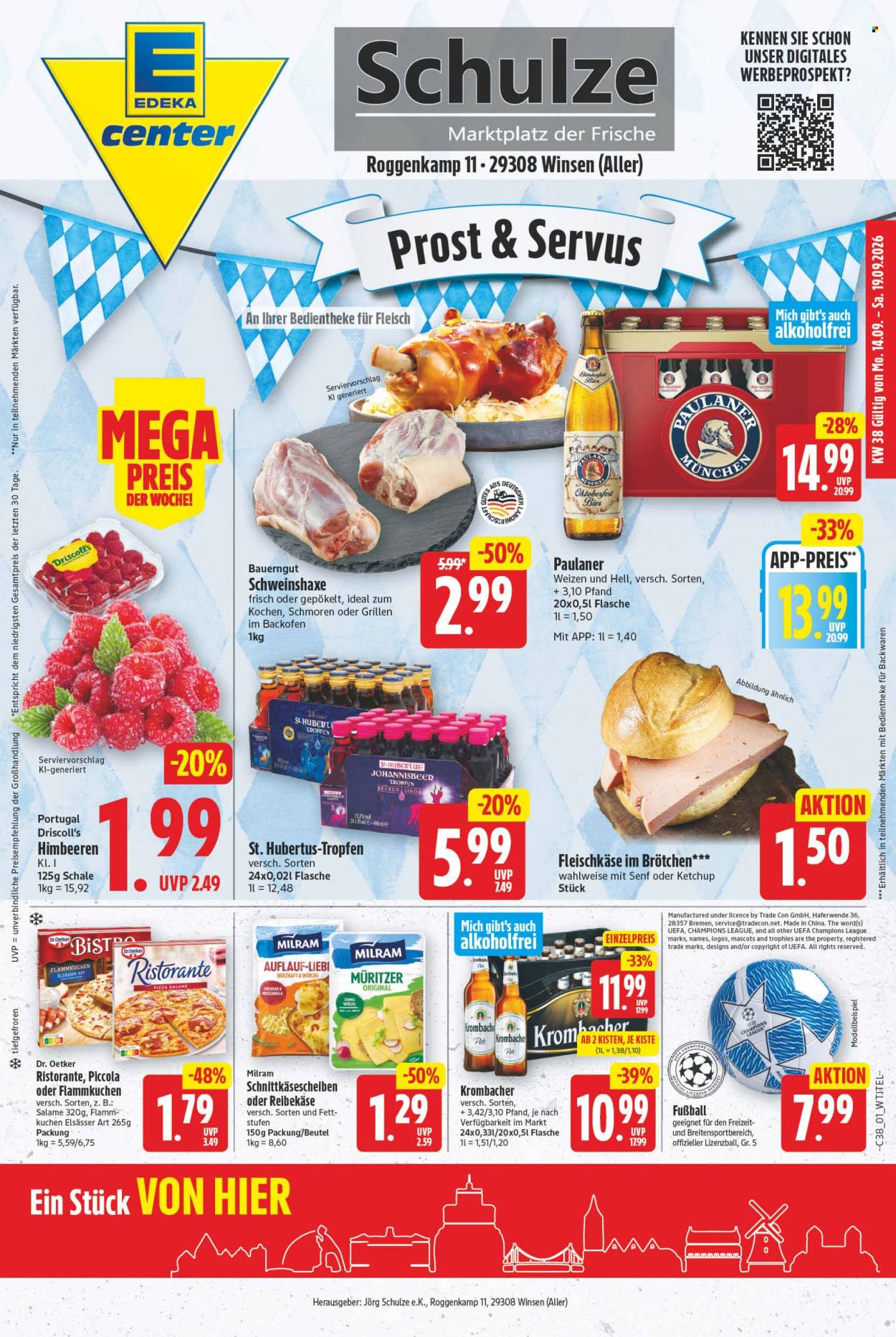 E center Prospekte  - 14.09.2026 - 19.09.2026. Seite 1