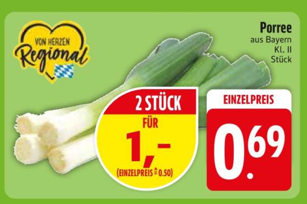 Porree aus Bayern