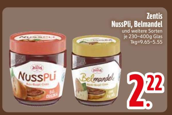 Zentis NussPli, Belmandel