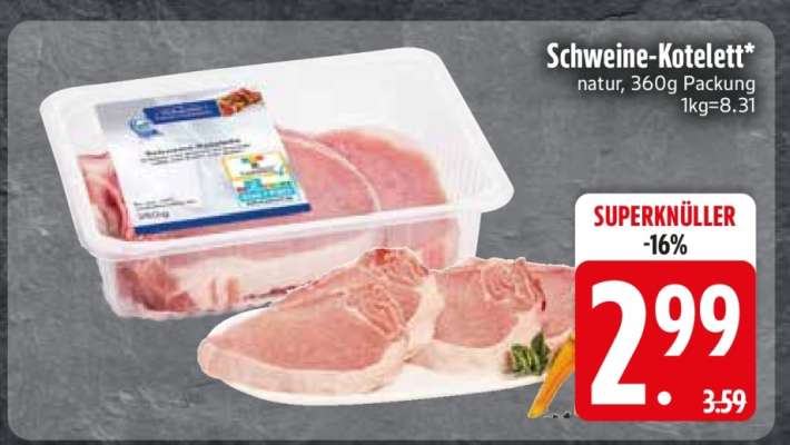 Schweine-Kotelett