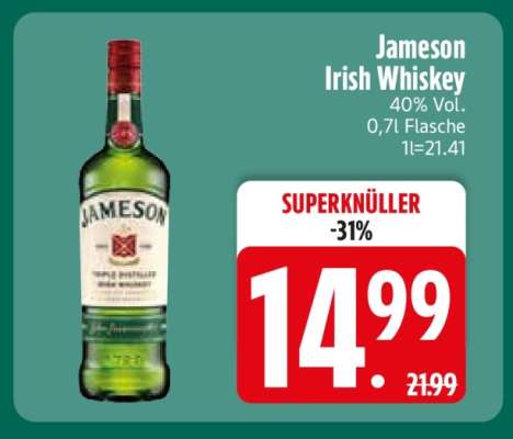 Jameson Irish Whiskey*