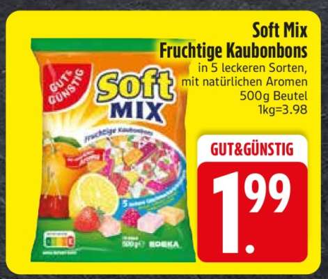 Soft Mix Fruchtige Kaubonbons