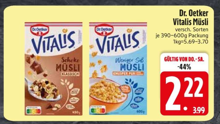 DR. OETKER Vitalis-Müsli