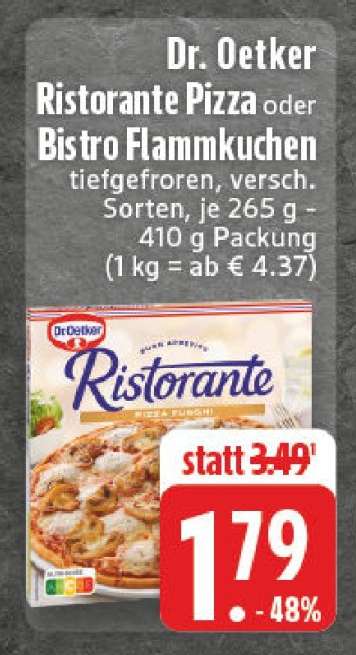 Dr. Oetker Ristorante Pizza oder Bistro Flammkuchen