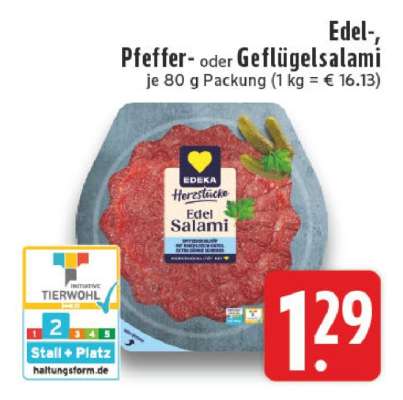 Edel-, Pfeffer- oder Geflügelsalami