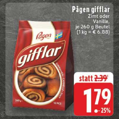 Pågen gifflar
