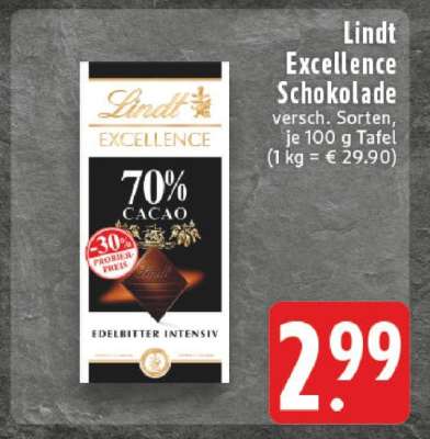 LINDT Excellence Schokolade