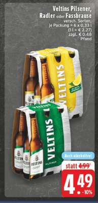 Veltins Pilsener, Radler oder Fassbrause