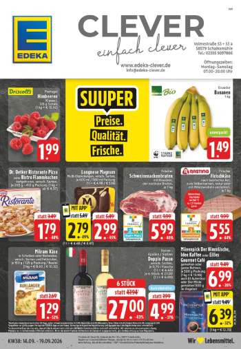 Prospekte Edeka - 14.09.2026 - 19.09.2026.