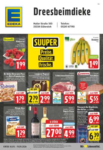 Prospekte Edeka - 14.09.2026 - 19.09.2026.