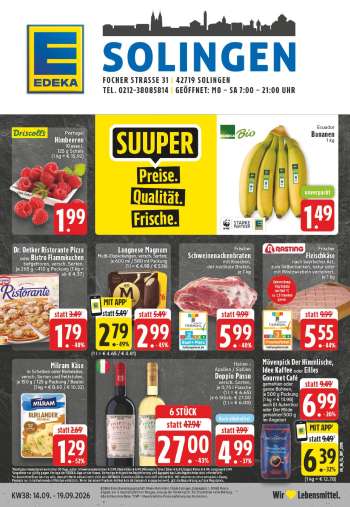 Prospekte Edeka - 14.09.2026 - 19.09.2026.