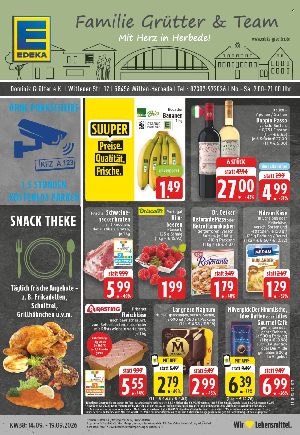 Edeka Prospekte  - 14.09.2026 - 19.09.2026. Seite 1