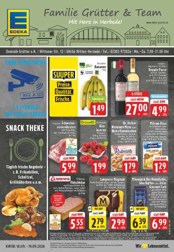 Prospekte Edeka - 14.09.2026 - 19.09.2026.