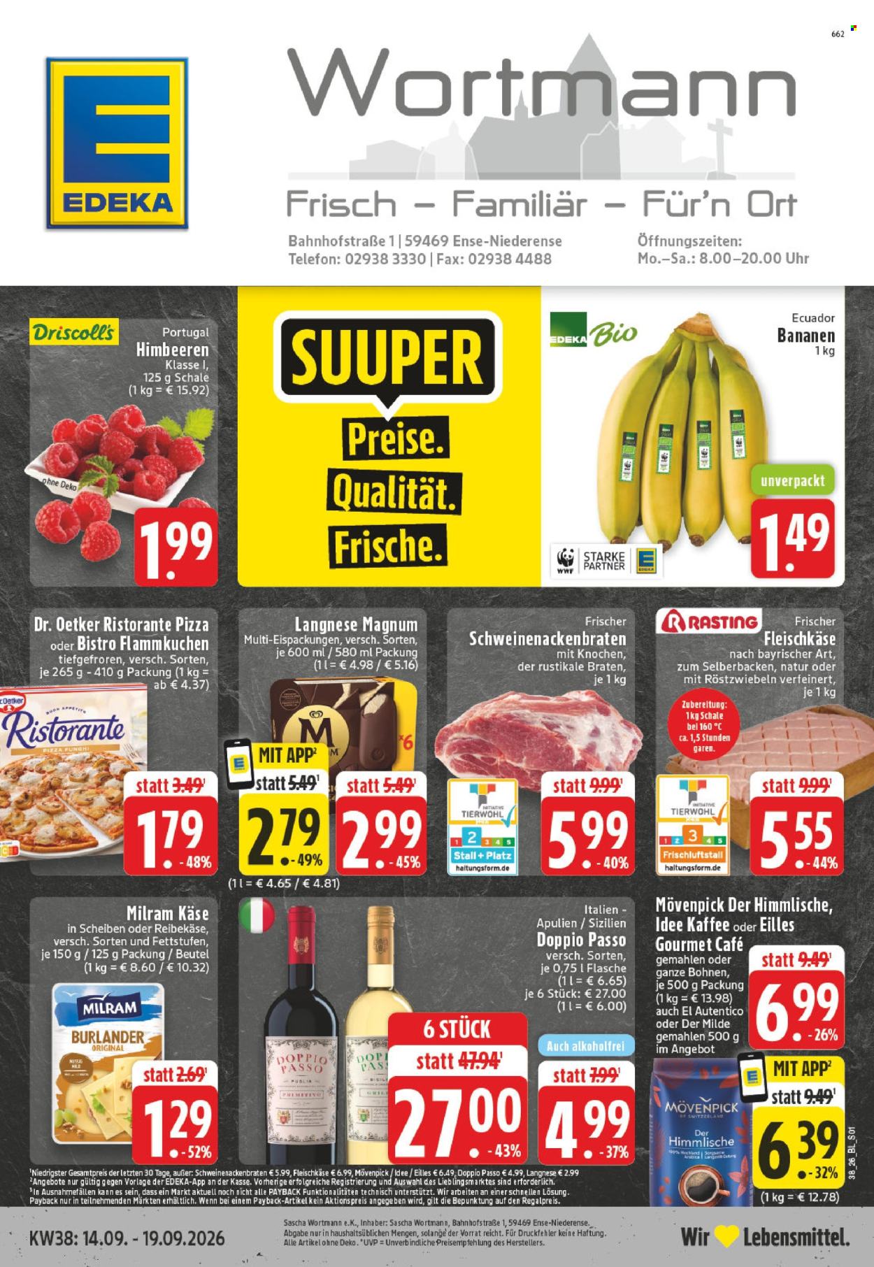 Edeka Prospekte  - 14.09.2026 - 19.09.2026. Seite 1