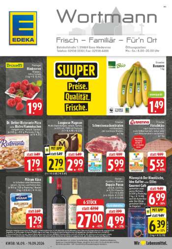 Prospekte Edeka - 14.09.2026 - 19.09.2026.