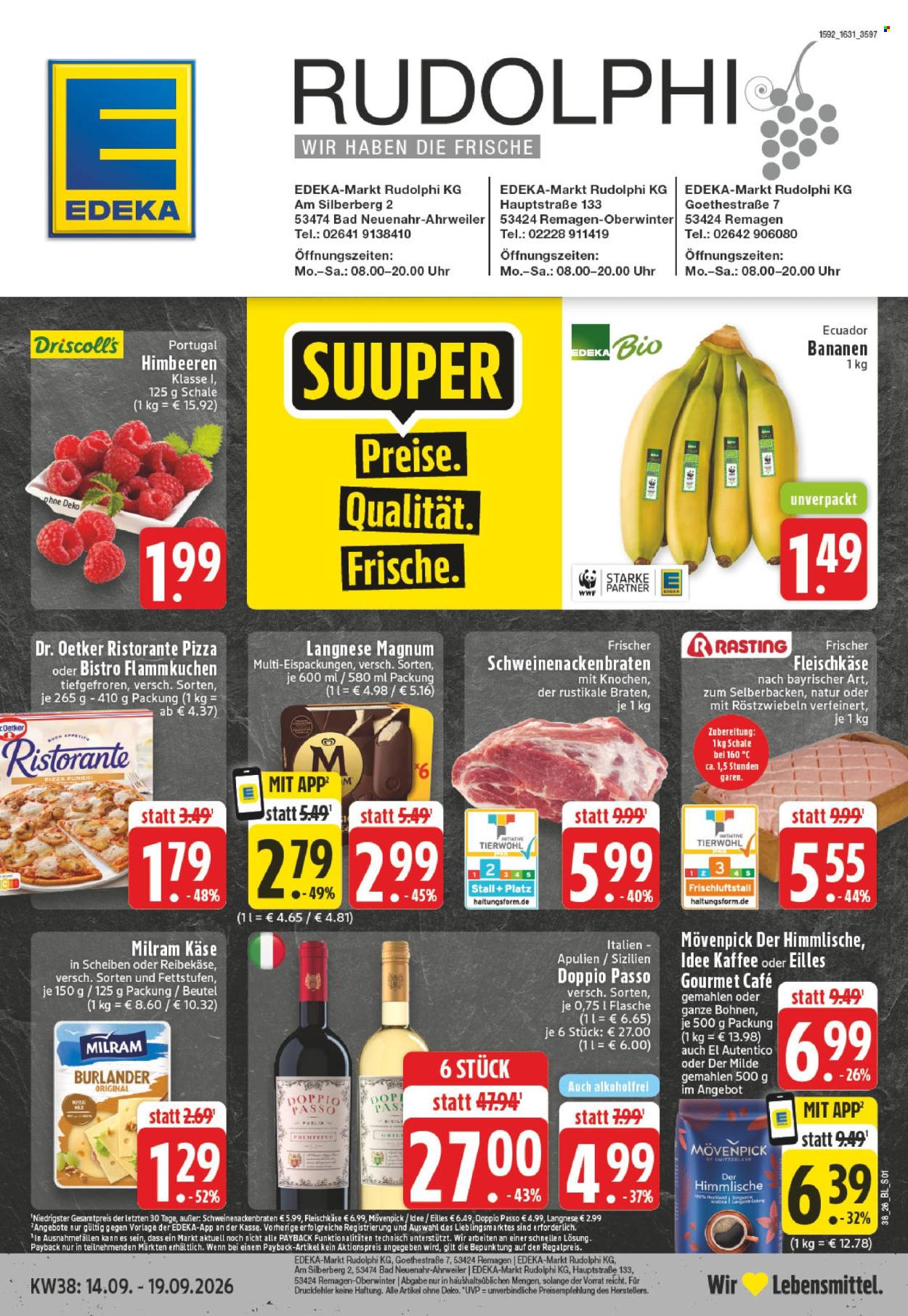 Edeka Prospekte  - 14.09.2026 - 19.09.2026. Seite 1
