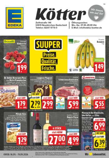 Prospekte Edeka - 14.09.2026 - 19.09.2026.