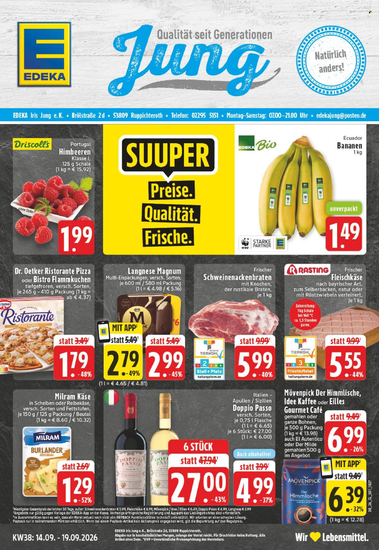 Edeka Prospekte  - 14.09.2026 - 19.09.2026. Seite 1