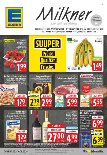 Prospekte Edeka - 14.09.2026 - 19.09.2026.