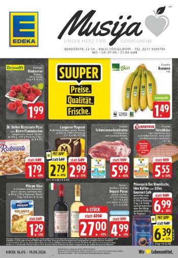 Prospekte Edeka - 14.09.2026 - 19.09.2026.