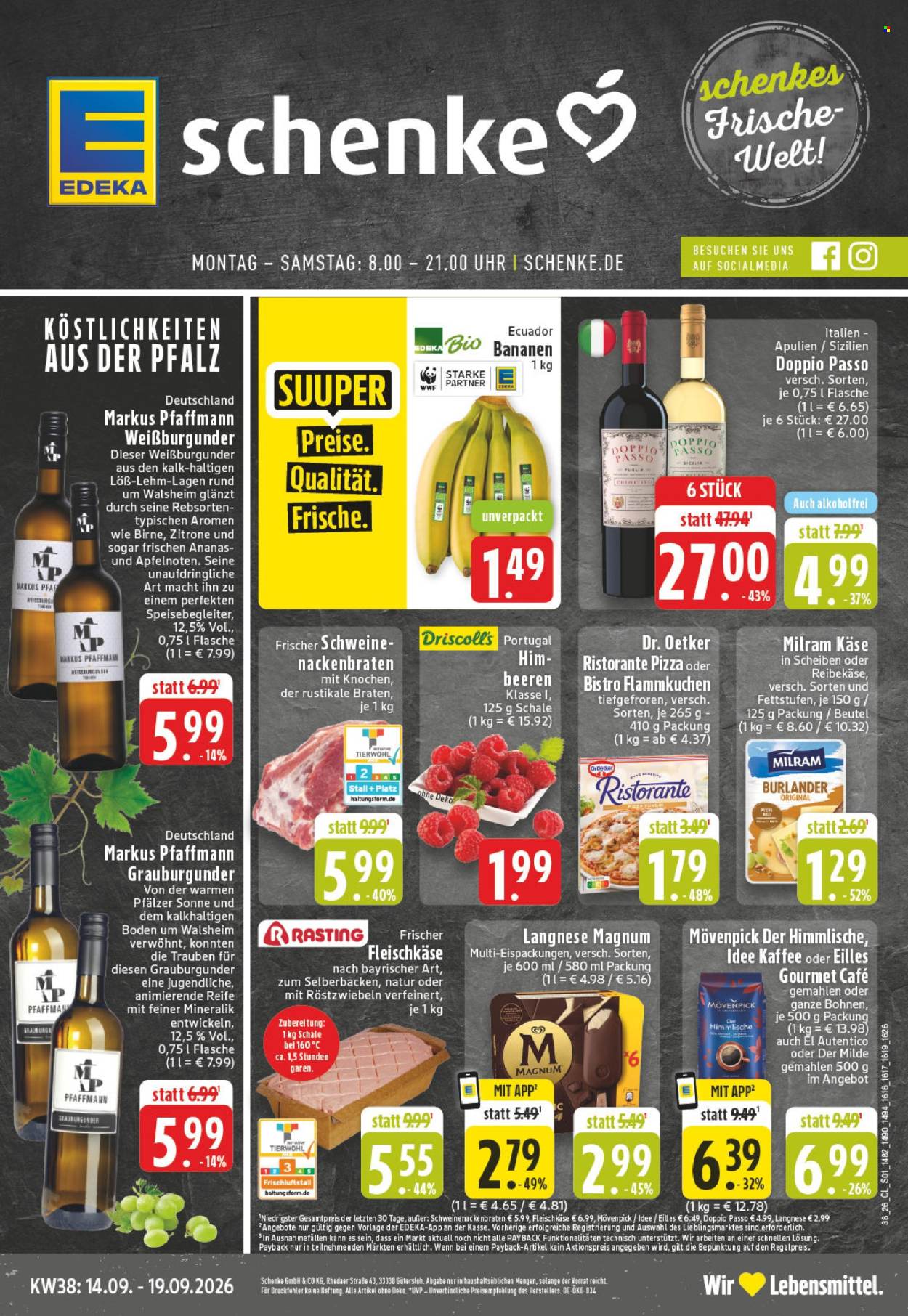 Edeka Prospekte  - 14.09.2026 - 19.09.2026. Seite 1