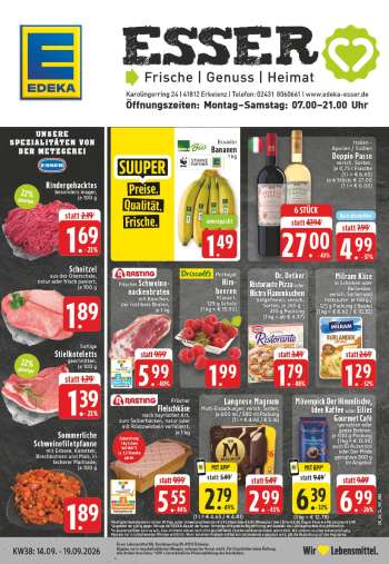 Prospekte Edeka - 14.09.2026 - 19.09.2026.