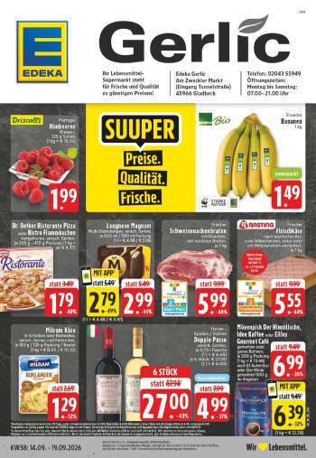 Prospekte Edeka - 14.09.2026 - 19.09.2026.