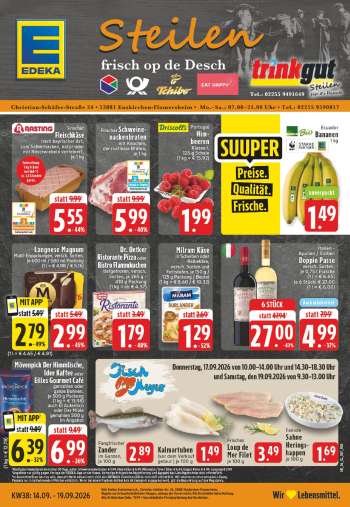 Prospekte Edeka - 14.09.2026 - 19.09.2026.