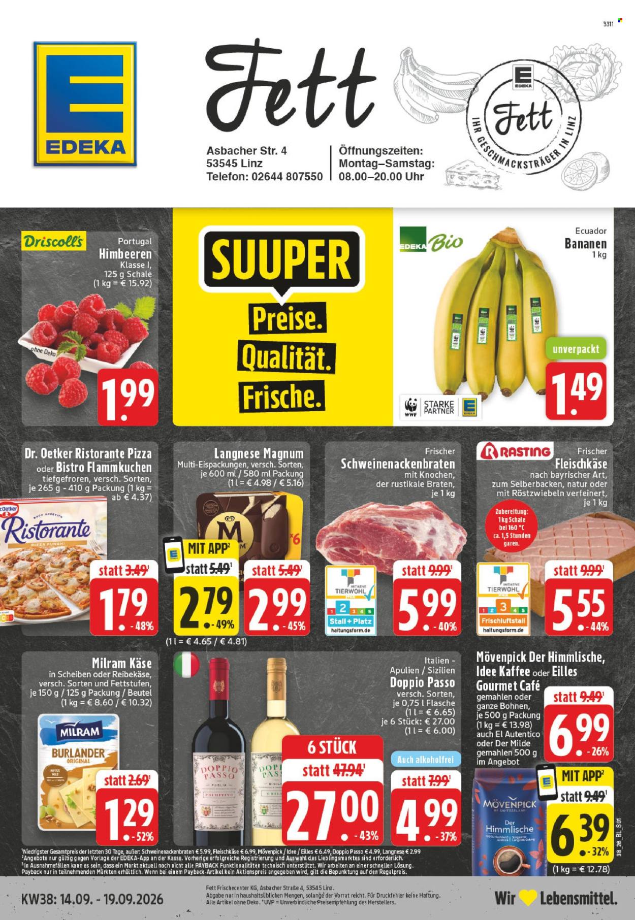 Edeka Prospekte  - 14.09.2026 - 19.09.2026. Seite 1