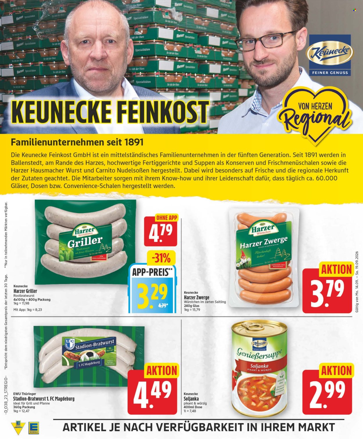 Edeka Prospekte  - 14.09.2026 - 19.09.2026. Seite 22