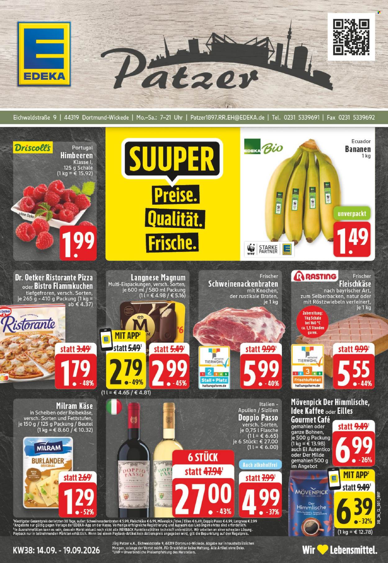 Edeka Prospekte  - 14.09.2026 - 19.09.2026. Seite 1
