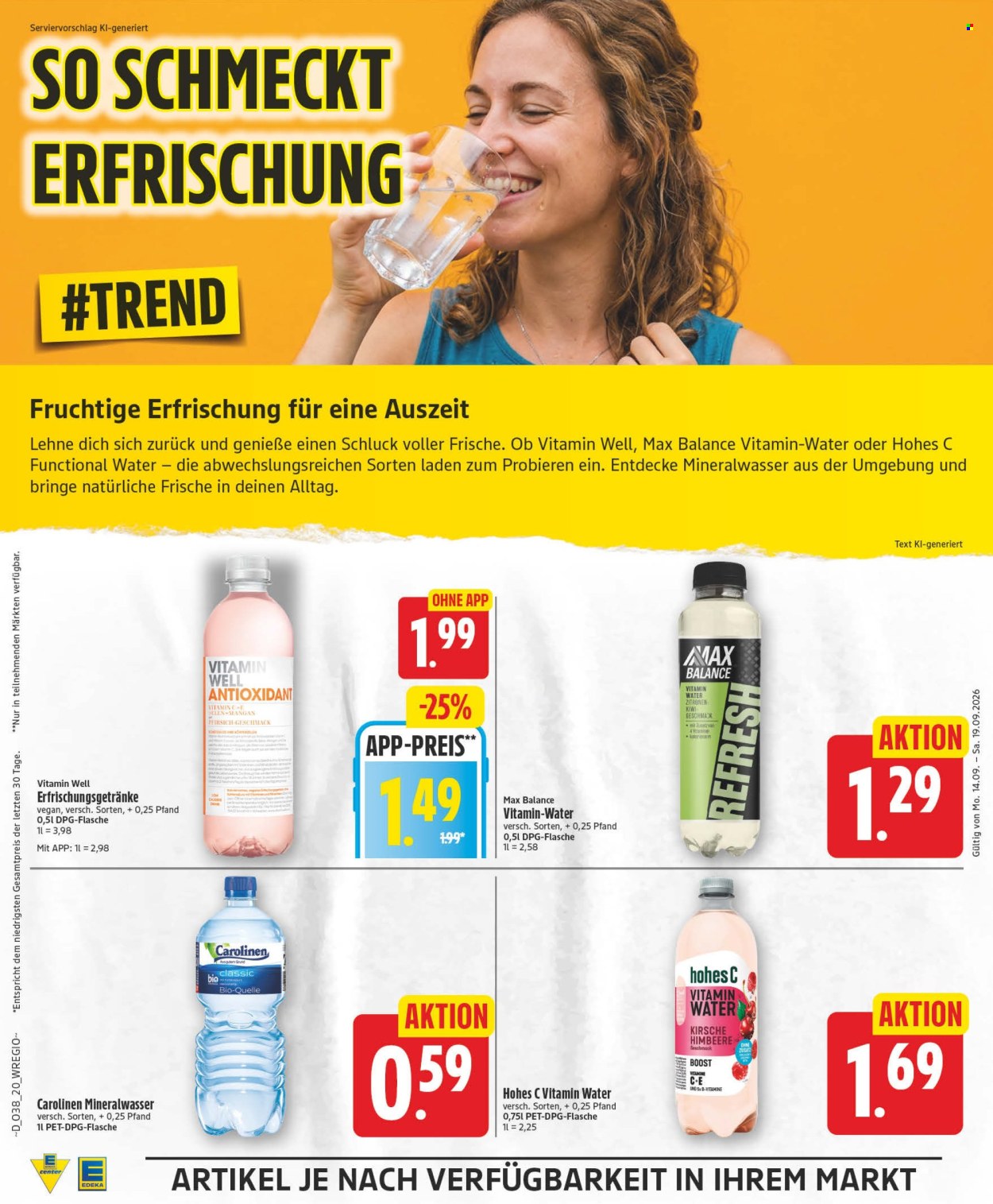 Edeka Prospekte  - 14.09.2026 - 19.09.2026. Seite 19
