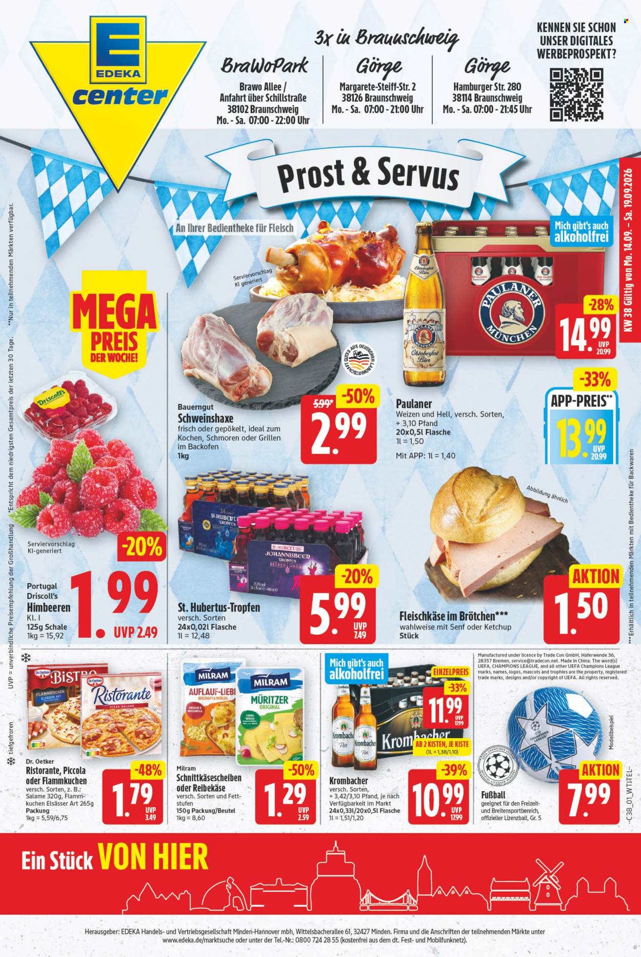 E center Prospekte  - 14.09.2026 - 19.09.2026. Seite 1