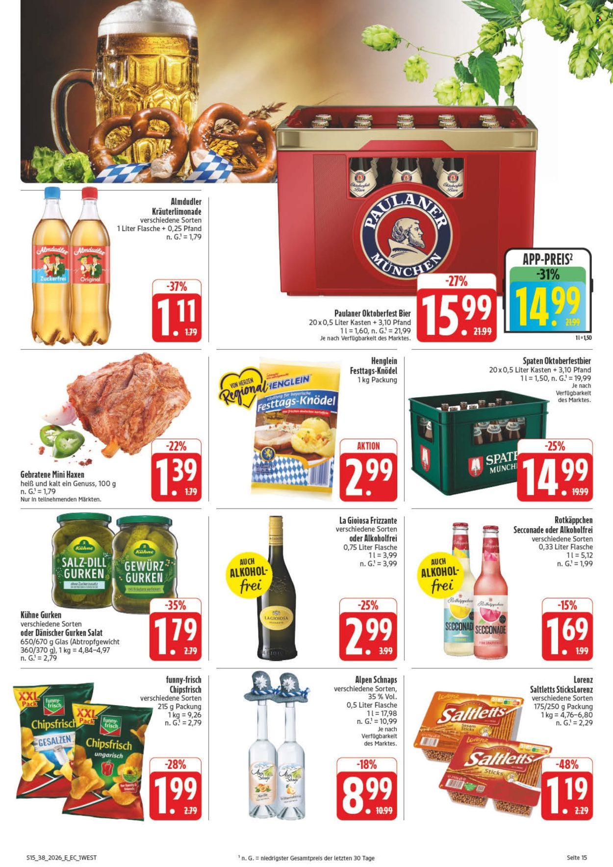 Edeka Prospekte  - 14.09.2026 - 19.09.2026. Seite 21
